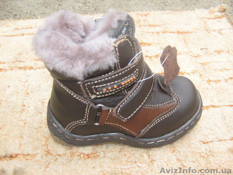 Детские ботинки кожа на цигейке, 20-26р.-200 грн. - <ro>Изображение</ro><ru>Изображение</ru> #1, <ru>Объявление</ru> #113459