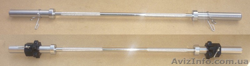 Гриф Олимпийский хромированный прямой, для штанги (150 см) - <ro>Изображение</ro><ru>Изображение</ru> #1, <ru>Объявление</ru> #172333