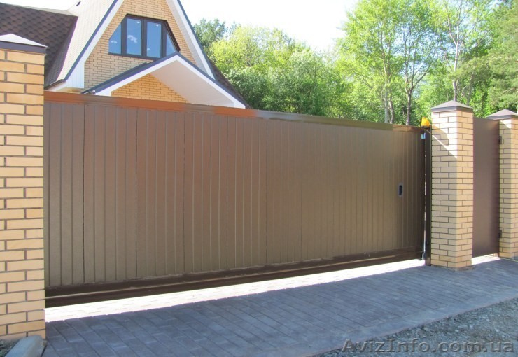 Откатные ворота Днепропетровск - <ro>Изображение</ro><ru>Изображение</ru> #1, <ru>Объявление</ru> #439372