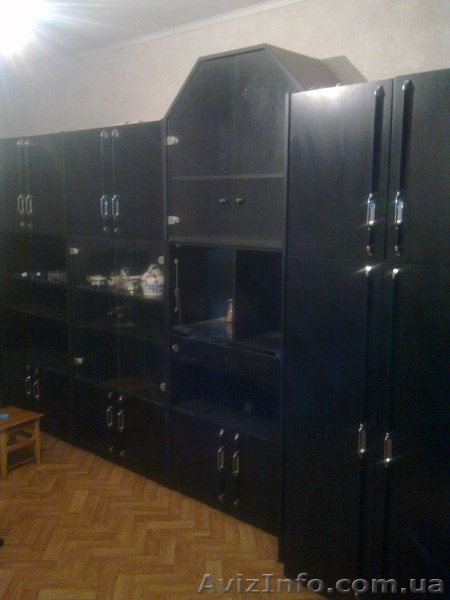 Продам стенку чёрного цвета. - <ro>Изображение</ro><ru>Изображение</ru> #1, <ru>Объявление</ru> #564266