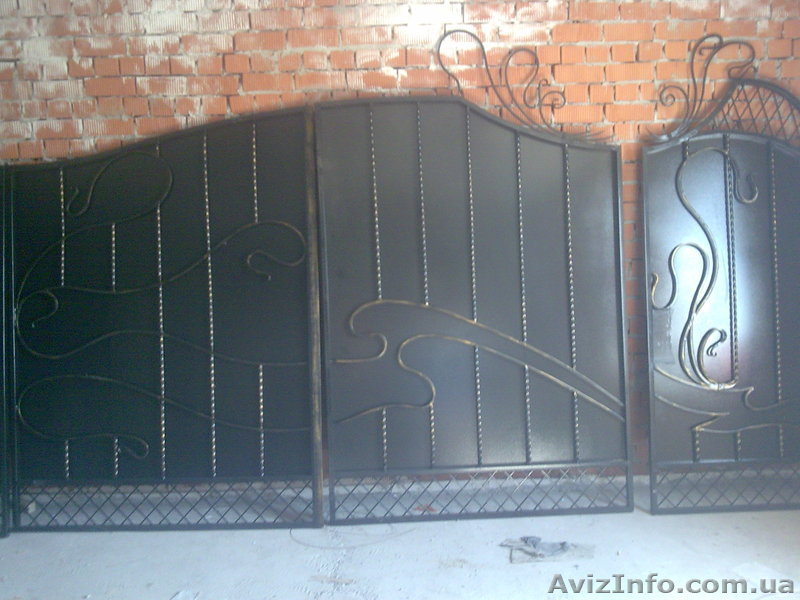 ВОРОТА ДЛЯ ДОМА ИЛИ ДАЧИ НОВЫЕ С КОВКОЙ ДЕШЕВО - <ro>Изображение</ro><ru>Изображение</ru> #1, <ru>Объявление</ru> #612840