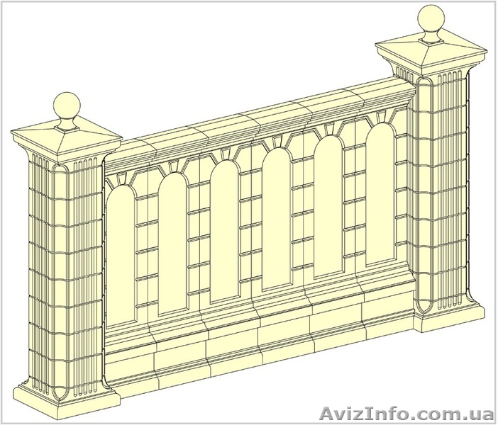 Межколонные секции, забор Днепропетровск - <ro>Изображение</ro><ru>Изображение</ru> #1, <ru>Объявление</ru> #651931
