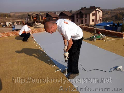 Кровля.Монтаж ПВХ и ТПО  мембраны.Компания Еврокровля предлагает . - <ro>Изображение</ro><ru>Изображение</ru> #1, <ru>Объявление</ru> #745107