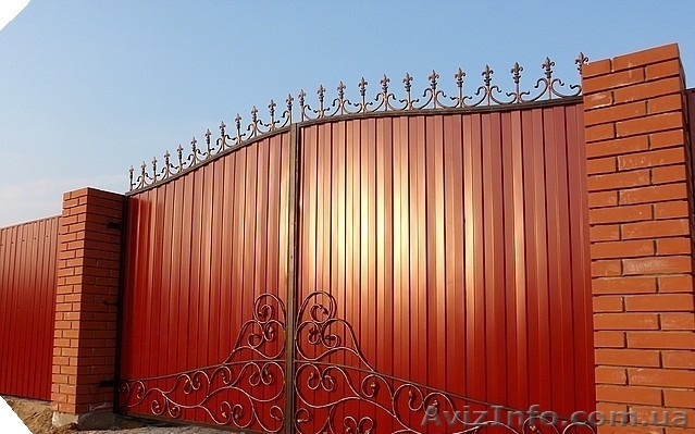Ворота и Заборы профнастил ковка - <ro>Изображение</ro><ru>Изображение</ru> #1, <ru>Объявление</ru> #751049
