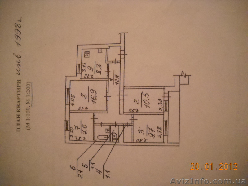 4-х комнатная квартира в кирпичном доме на 12 квартале - <ro>Изображение</ro><ru>Изображение</ru> #1, <ru>Объявление</ru> #826283
