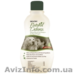 SENTRY НАТУРАЛЬНАЯ ЗАЩИТА (Natural Defense) шампунь от блох и клещей для собак и - <ro>Изображение</ro><ru>Изображение</ru> #1, <ru>Объявление</ru> #855481