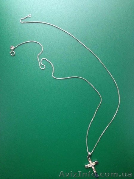 цепочка с крестиком из белого золота - <ro>Изображение</ro><ru>Изображение</ru> #1, <ru>Объявление</ru> #882863