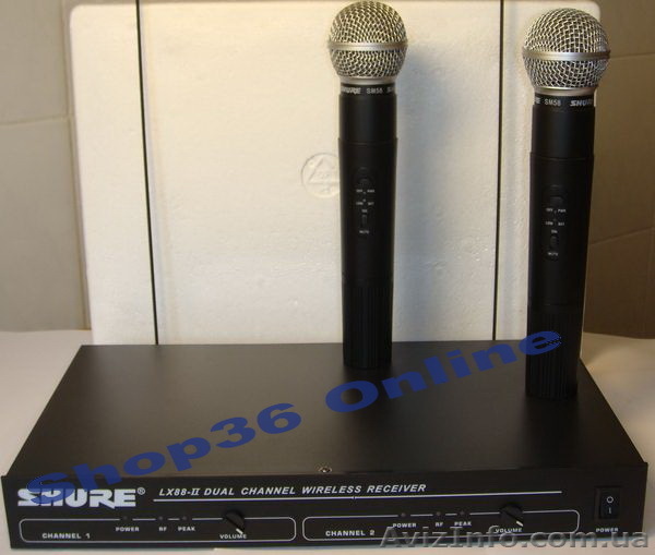 Shure LX88-II с двумя радиомикрофонами Shure SM58  - <ro>Изображение</ro><ru>Изображение</ru> #1, <ru>Объявление</ru> #898372
