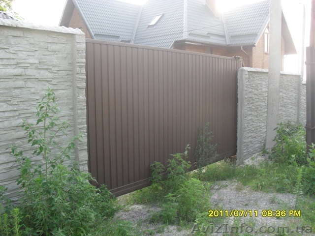 Еврозаборы бетонные Днепропетровск  жби забор из профнастила - <ro>Изображение</ro><ru>Изображение</ru> #1, <ru>Объявление</ru> #924122