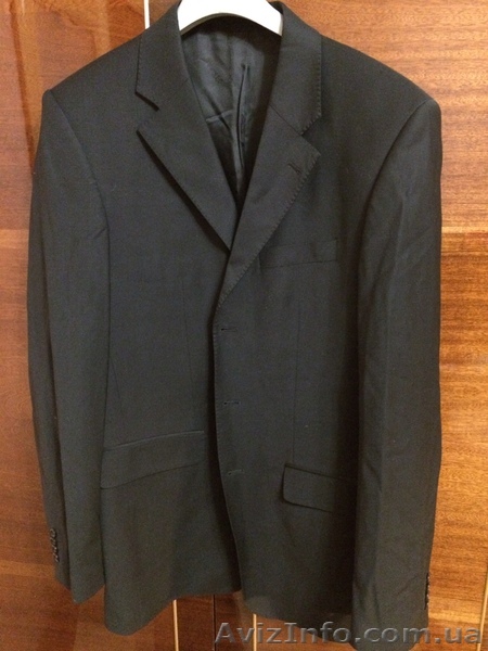 мужской костюм , шерсть, черный, Франция 48 р. - <ro>Изображение</ro><ru>Изображение</ru> #1, <ru>Объявление</ru> #1067152