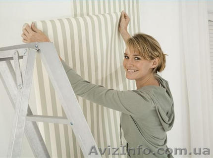 Поклейка обоев в Днепропетровске оперативно - <ro>Изображение</ro><ru>Изображение</ru> #1, <ru>Объявление</ru> #1081330