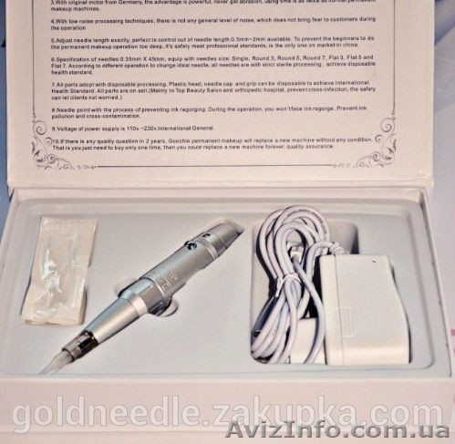 Машинка для татуажа (перманентного макияжа)  - 140 $ - Goochie ZX-2011 - <ro>Изображение</ro><ru>Изображение</ru> #1, <ru>Объявление</ru> #1174141