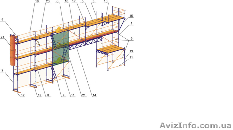 Фасадные леса в аренду - <ro>Изображение</ro><ru>Изображение</ru> #1, <ru>Объявление</ru> #1240834