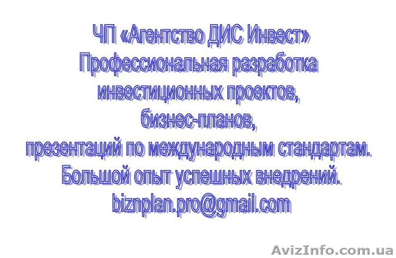 Разработка инвестиционных проектов, бизнес-планов, ТЭО... - <ro>Изображение</ro><ru>Изображение</ru> #1, <ru>Объявление</ru> #1317124