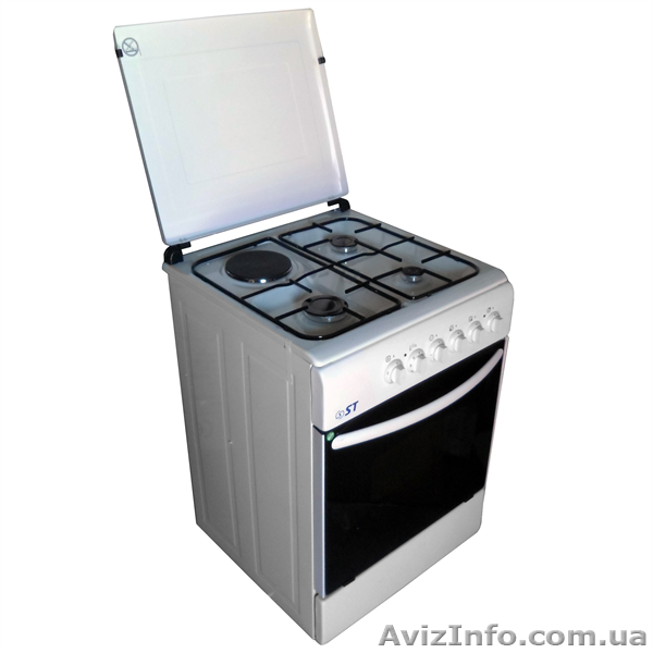 Плита комбинированная ST 62-061-01 WHITE - <ro>Изображение</ro><ru>Изображение</ru> #1, <ru>Объявление</ru> #1332308