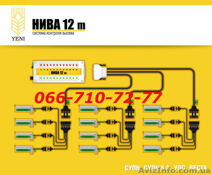 Система контроля высева семян Нива-12М на сеялку - <ro>Изображение</ro><ru>Изображение</ru> #1, <ru>Объявление</ru> #1370825