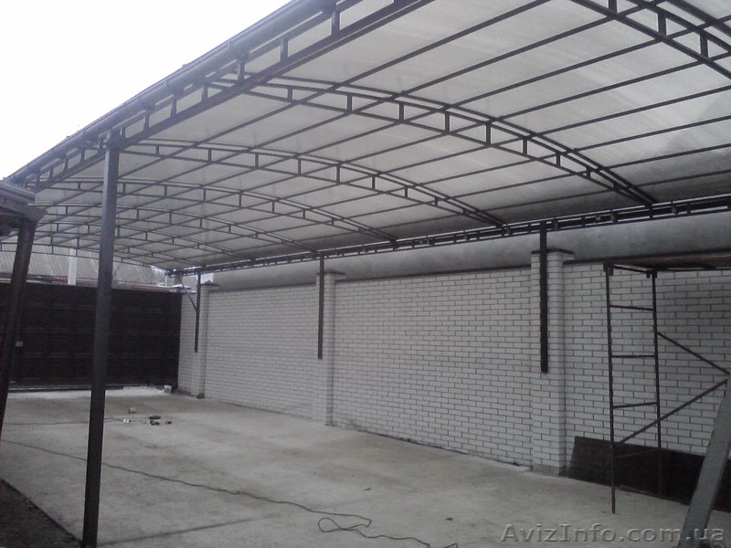 Навесы из поликарбоната Днепропетровск. - <ro>Изображение</ro><ru>Изображение</ru> #1, <ru>Объявление</ru> #1415367