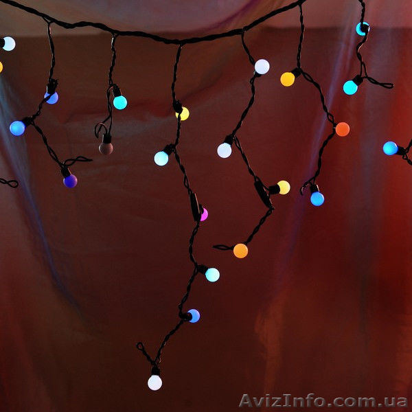 Гирлянда бахрома «шарики» - <ro>Изображение</ro><ru>Изображение</ru> #1, <ru>Объявление</ru> #1493526