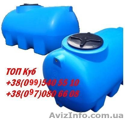 Бочки горизонтальные пластиковые - <ro>Изображение</ro><ru>Изображение</ru> #1, <ru>Объявление</ru> #1570289