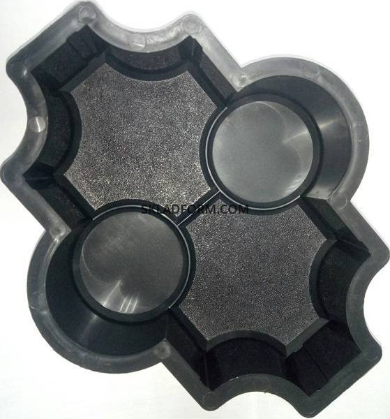 Формы для тротуарной плитки Клевер с кругами шагрень 6 см - <ro>Изображение</ro><ru>Изображение</ru> #1, <ru>Объявление</ru> #1644863