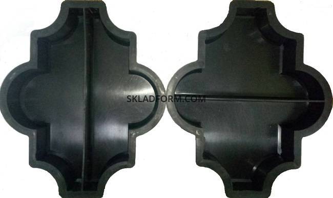 Формы для тротуарной плитки Клевер гладкий Половинки - <ro>Изображение</ro><ru>Изображение</ru> #1, <ru>Объявление</ru> #1644870