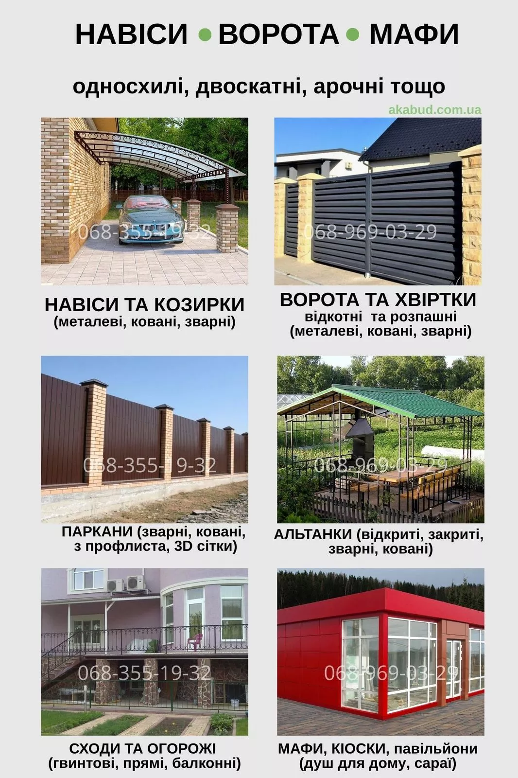 Надёжные ворота, навесы и заборы — под ключ за 7 дней - <ro>Изображение</ro><ru>Изображение</ru> #1, <ru>Объявление</ru> #1749716