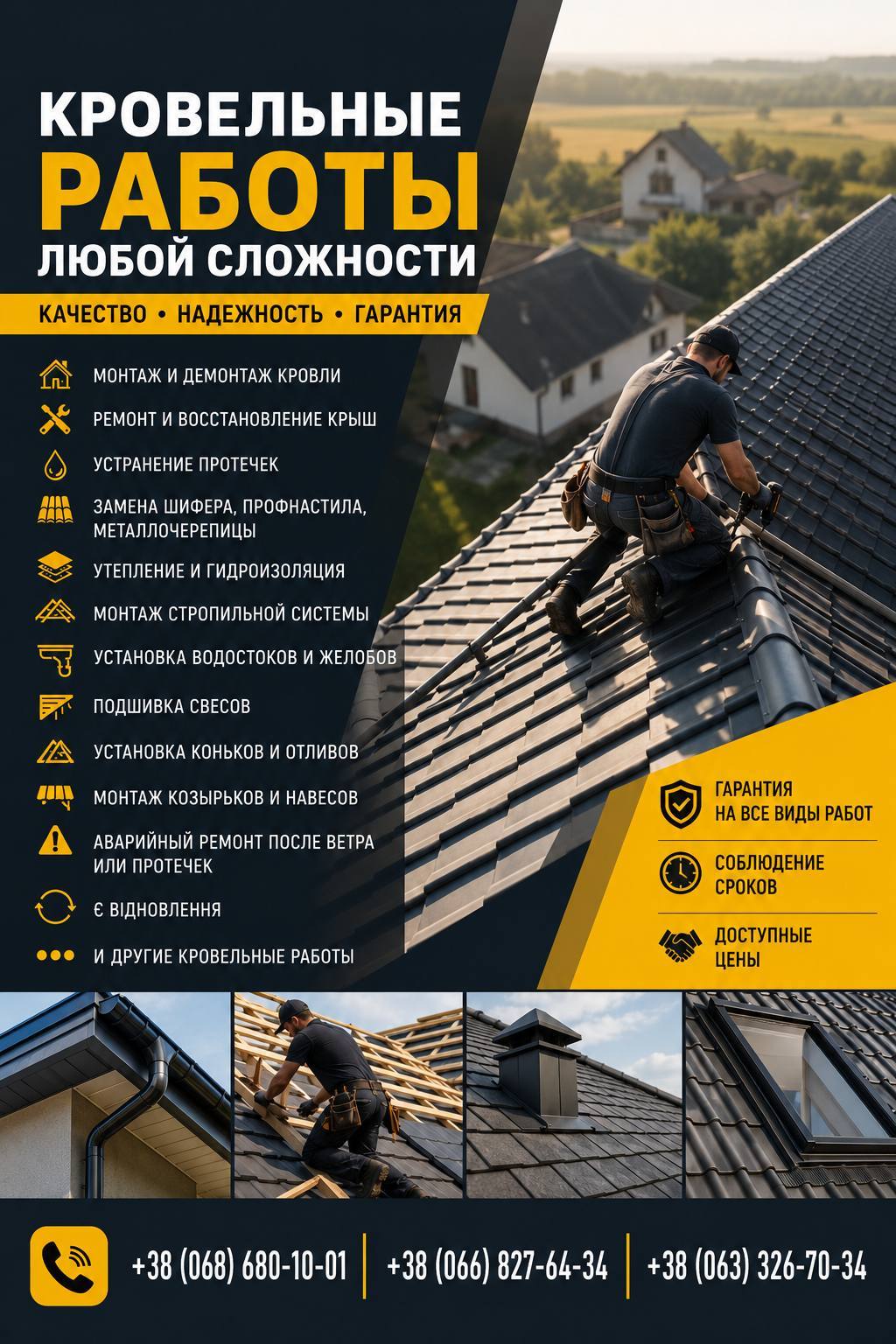 Peмонт и монтаж крыш под ключ | Кровельные работы - <ro>Изображение</ro><ru>Изображение</ru> #1, <ru>Объявление</ru> #1754157