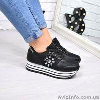 Кроссовки женские Stars черные (bashmak.club) - <ro>Изображение</ro><ru>Изображение</ru> #1, <ru>Объявление</ru> #1616198