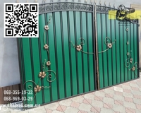 Орні (розпашні ворота), відкатні. Гаражні ворота. Навіс, перила. - <ro>Изображение</ro><ru>Изображение</ru> #3, <ru>Объявление</ru> #1743238