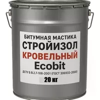 Битумная мастика ведро 20,0 кг СтройИзол Кровельный Ecobit  - <ro>Изображение</ro><ru>Изображение</ru> #2, <ru>Объявление</ru> #1752799