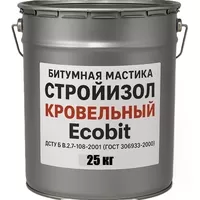 Битумная мастика ведро 25,0 кг СтройИзол Кровельный Ecobit  - <ro>Изображение</ro><ru>Изображение</ru> #2, <ru>Объявление</ru> #1752800