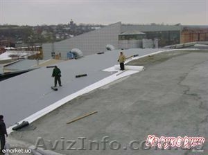 кровля. рубероид,  мягкая кровля,  ПВХ мембрана,  еврорубероид