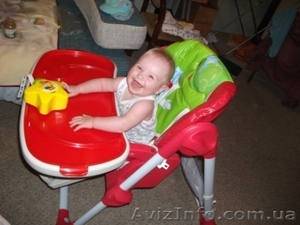 Продам стульчик для кормления Lucky Baby Meal, аналог Chicco Polly - <ro>Изображение</ro><ru>Изображение</ru> #2, <ru>Объявление</ru> #500313