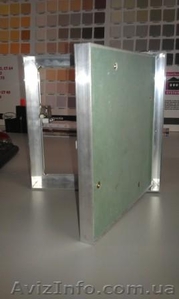 Ревизионные Лючки-невидимки  алюминиевые тип «КОРОБ» под покраску или обои 