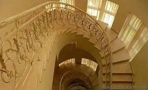 Кованые винтовые лестницы. Ограждение для лестницы.