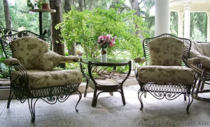 Кованая мебель для прихожей,  для кухни. Кованая садовая мебель.