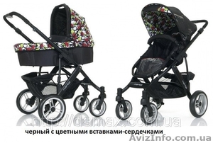 Универсальная коляска 2 в 1 MAMBA цвет Amore nero (limited edition) черный с цве - <ro>Изображение</ro><ru>Изображение</ru> #1, <ru>Объявление</ru> #761442