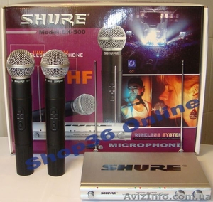 Радиосистема Shure SH-500 2 радиомикрофона  - <ro>Изображение</ro><ru>Изображение</ru> #1, <ru>Объявление</ru> #898369