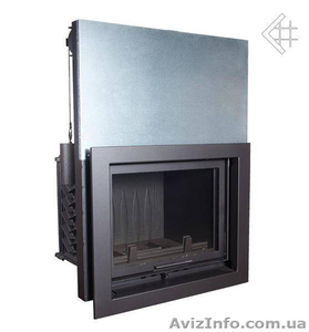 Топка для камина Kratki AMELIA 25 кВт с подъемом стекла вверх