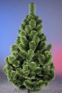 Новогодние украшения,  искусственные елки и сосны