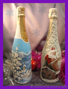 Декор шампанского к Новому году - <ro>Изображение</ro><ru>Изображение</ru> #1, <ru>Объявление</ru> #1006443