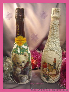 Декор шампанского к Новому году - <ro>Изображение</ro><ru>Изображение</ru> #2, <ru>Объявление</ru> #1006443