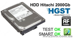 Жесткий диск, HDD Hitachi 2000Gb, 64Mb, 7200, SATA 3 - <ro>Изображение</ro><ru>Изображение</ru> #1, <ru>Объявление</ru> #1063814