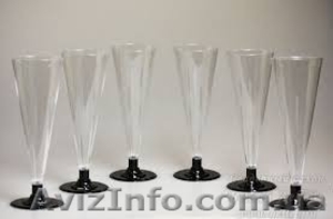 Прозрачные пластиковые  бокальчики для шампанского - <ro>Изображение</ro><ru>Изображение</ru> #1, <ru>Объявление</ru> #1221931