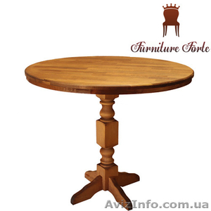 Стол круглый деревянный