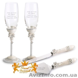 Свадебные аксессуары и бокалы из Европы