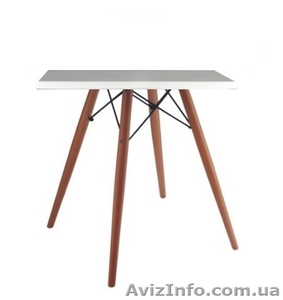 Стол деревянный обеденный квадратный, цвет белый - <ro>Изображение</ro><ru>Изображение</ru> #1, <ru>Объявление</ru> #1266844