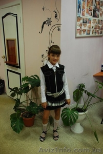 Оригинальный школьный костюм для девочек, состоящий из 5 единиц: 1. Жа - <ro>Изображение</ro><ru>Изображение</ru> #1, <ru>Объявление</ru> #1294536