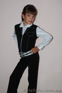 Оригинальный школьный костюм для девочек, состоящий из 5 единиц: 1. Жа - <ro>Изображение</ro><ru>Изображение</ru> #4, <ru>Объявление</ru> #1294536