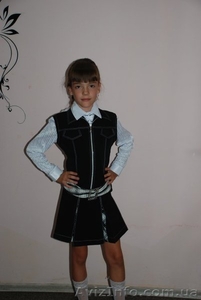 Оригинальный школьный костюм для девочек, состоящий из 5 единиц: 1. Жа - <ro>Изображение</ro><ru>Изображение</ru> #6, <ru>Объявление</ru> #1294536